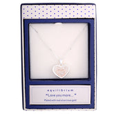 Equilibrium Love You More Crystal Sentiment Necklace